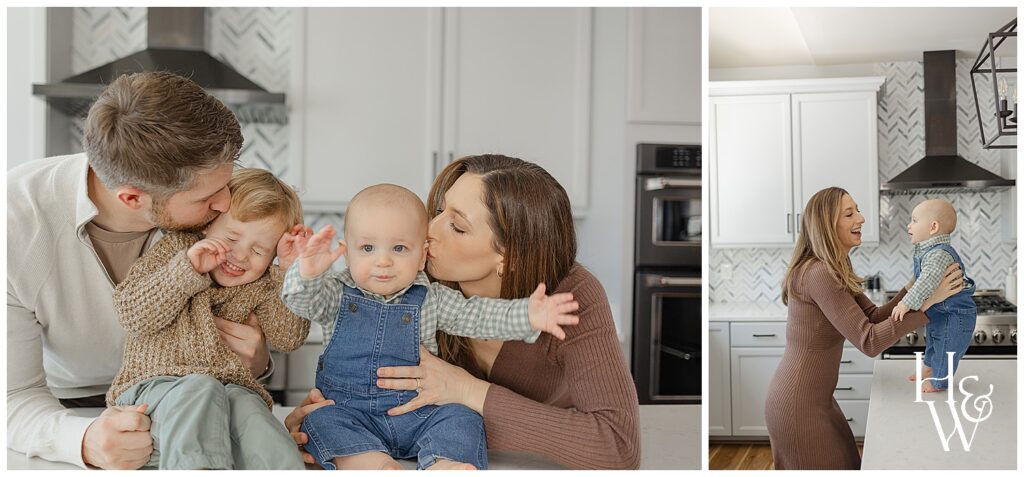sweet family moments in the kitchen
