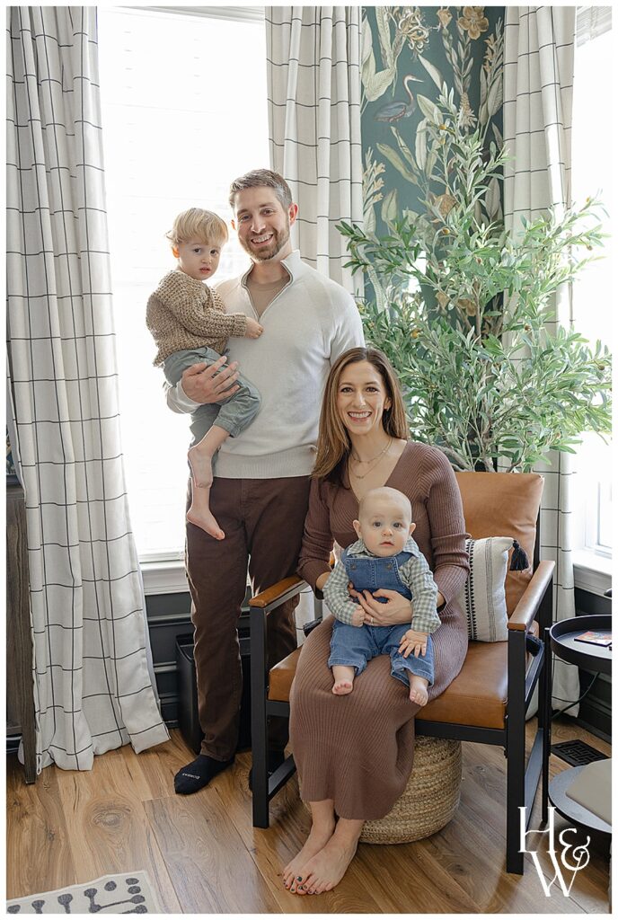 in home family photos in Portsmouth, New Hampshire