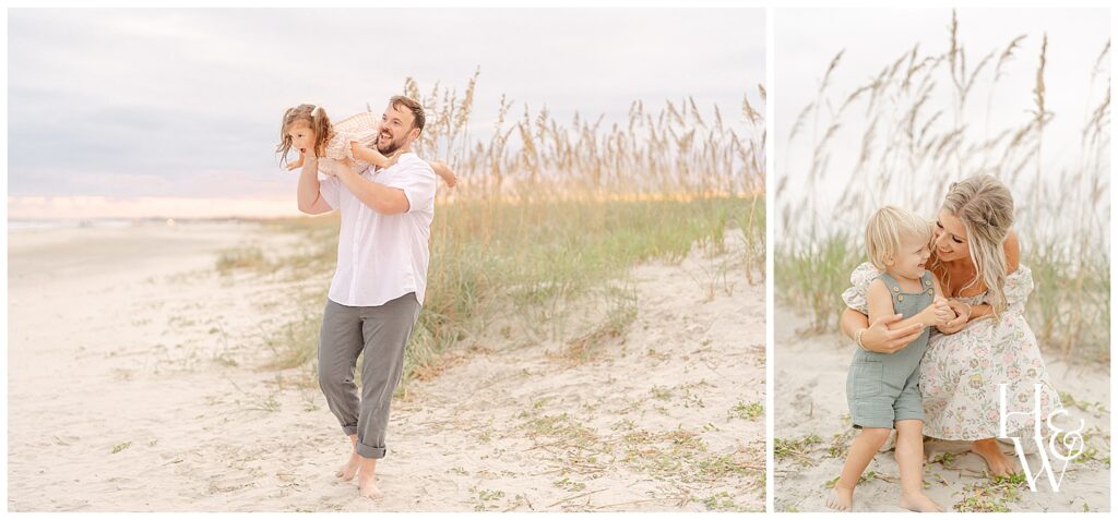 parents playing with the kids