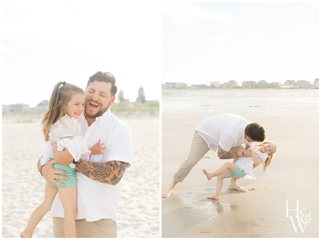 dad & daughter playing